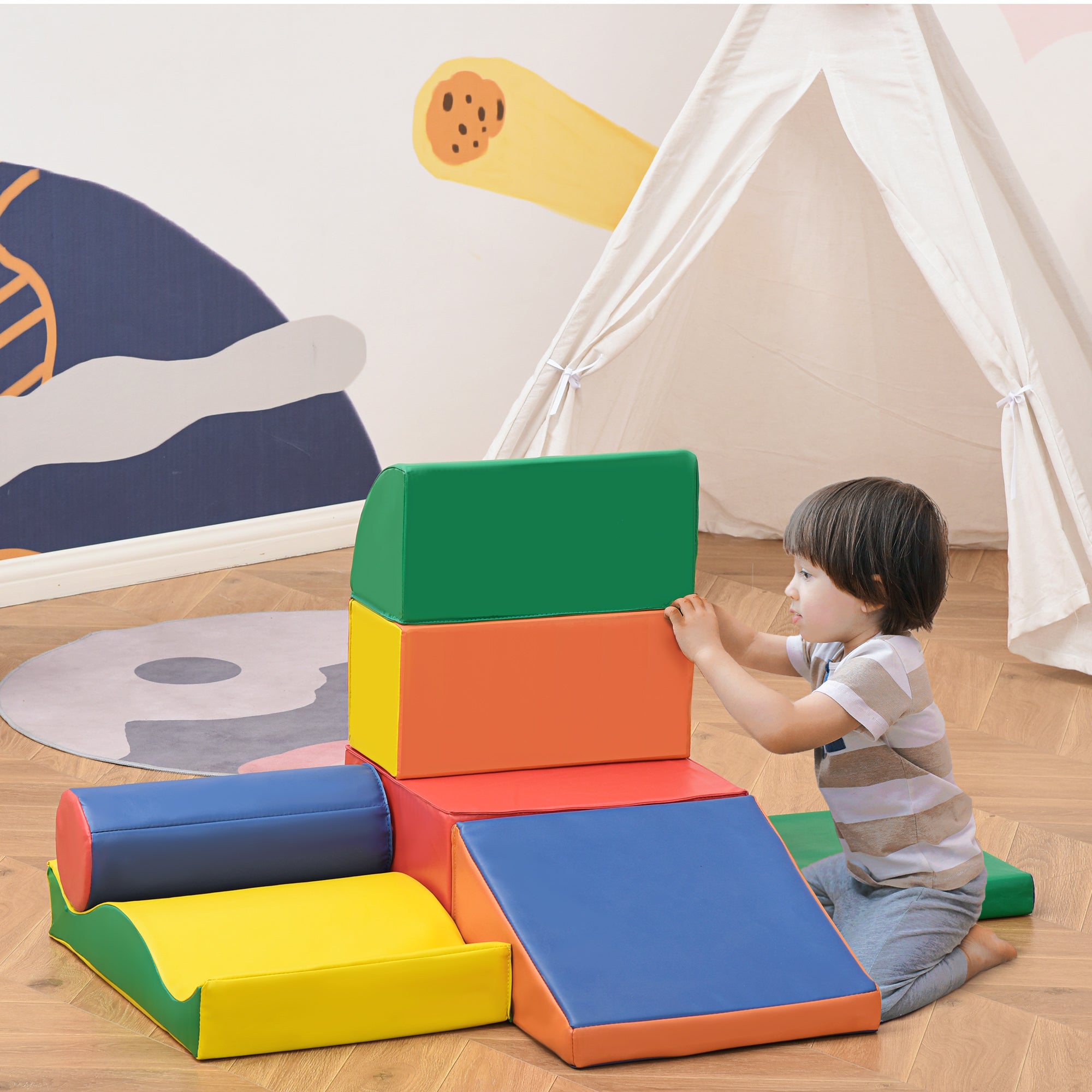7-Piece Soft Play Climbing Set