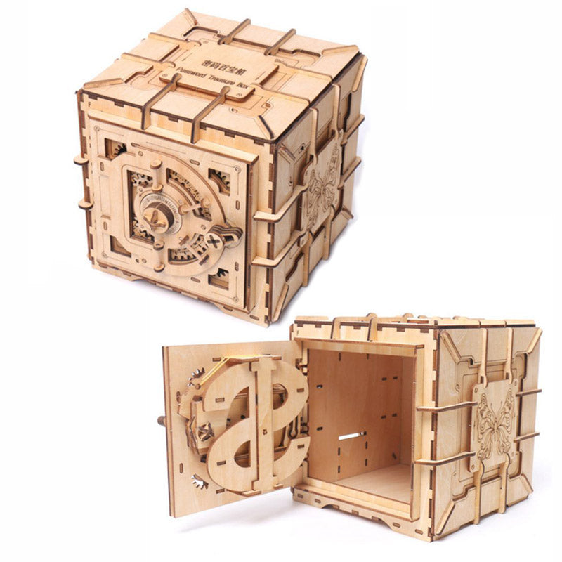 Wooden Puzzle Treasure Box