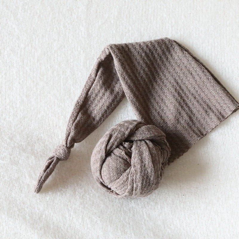 Newborn Knit Photo Wrap & Cap