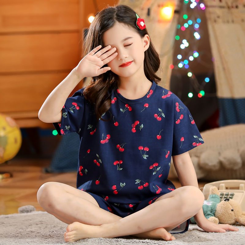 Girls' Short-Sleeve Pajama Set