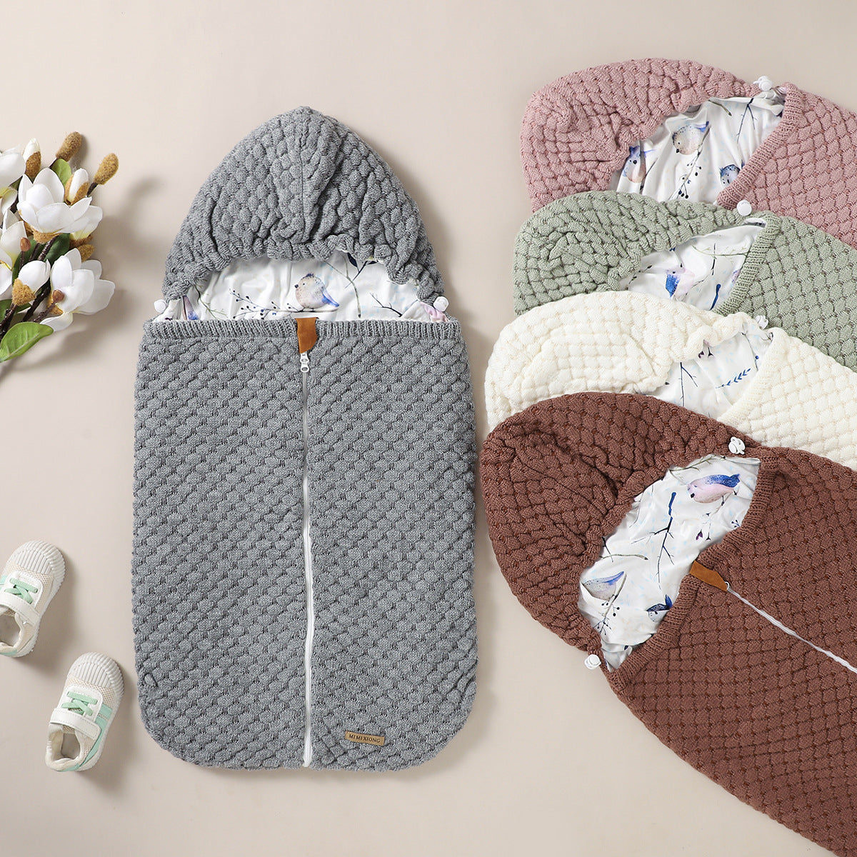 Newborn Cocoon Swaddle Sleeping Bag