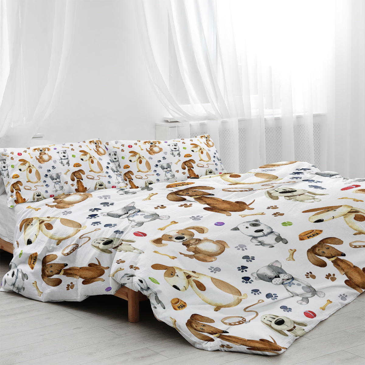 Kids' Puppy Duvet Cover Set (3-Piece)