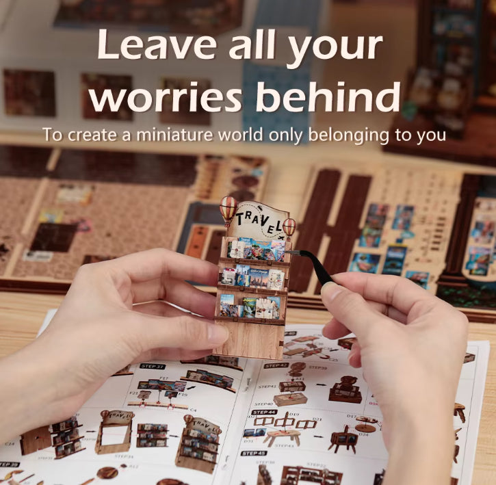 Mini DIY Wooden Toy House Kit