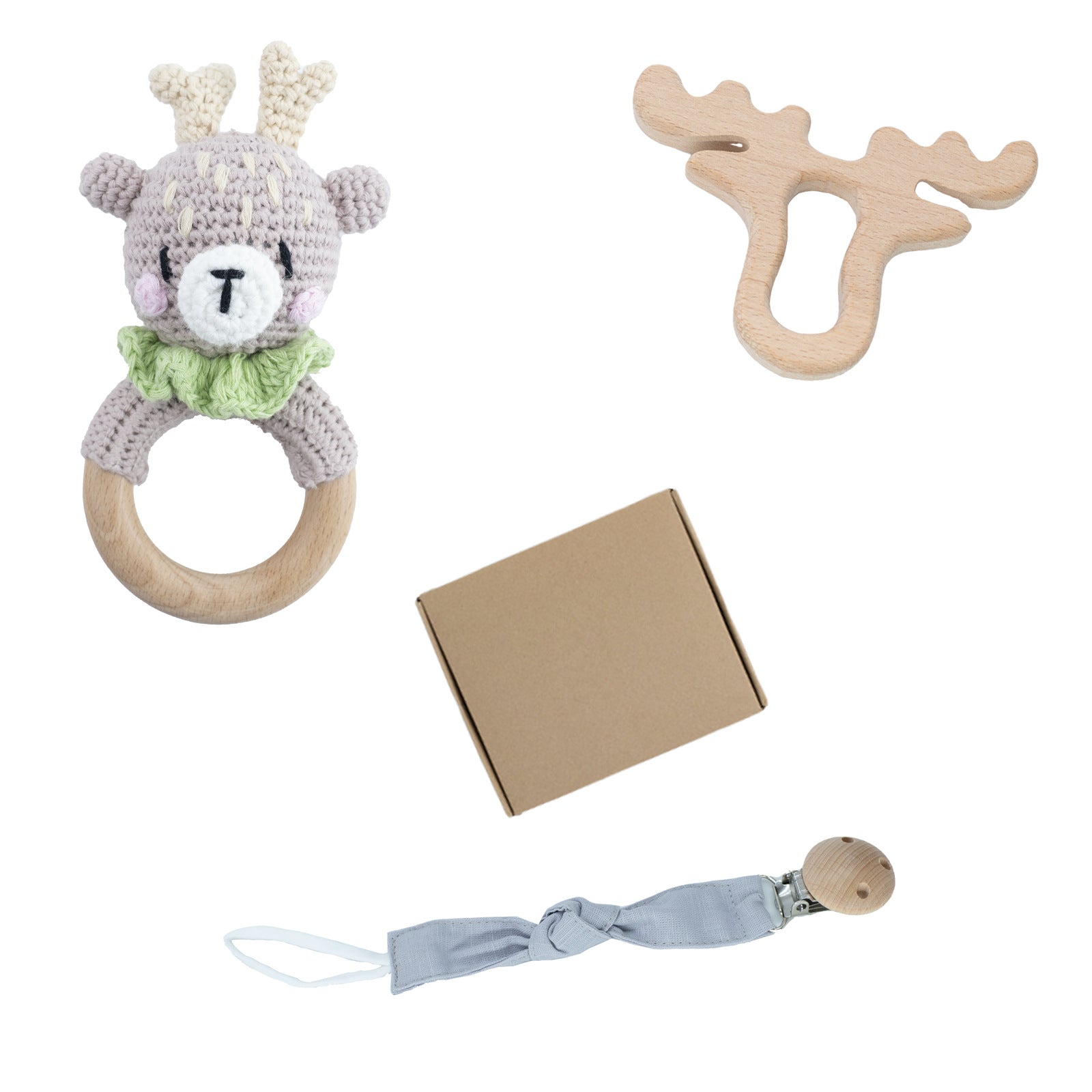 Wooden Teether Gift Box Set