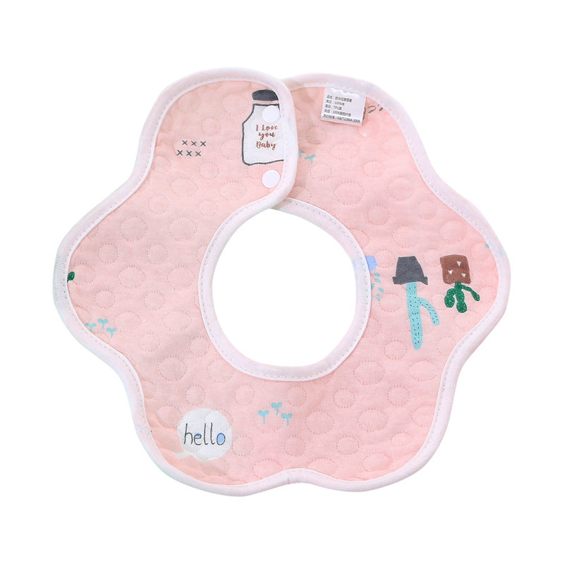 Waterproof Petal Cotton Bib