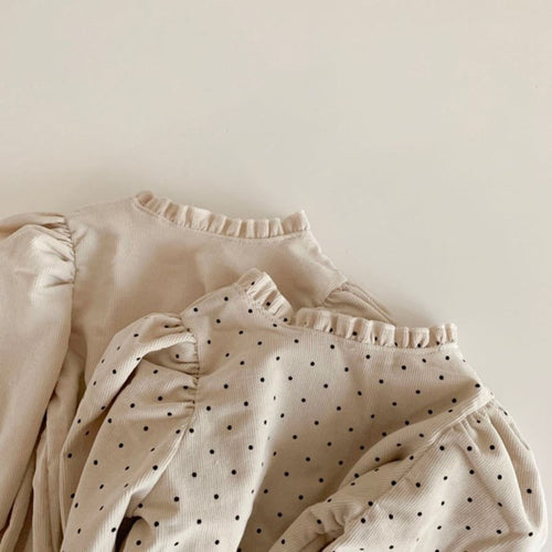 Baby Girl Lace-Collar Cotton Shirt