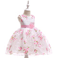 Girls' Gauze Flower Girl Evening Dress