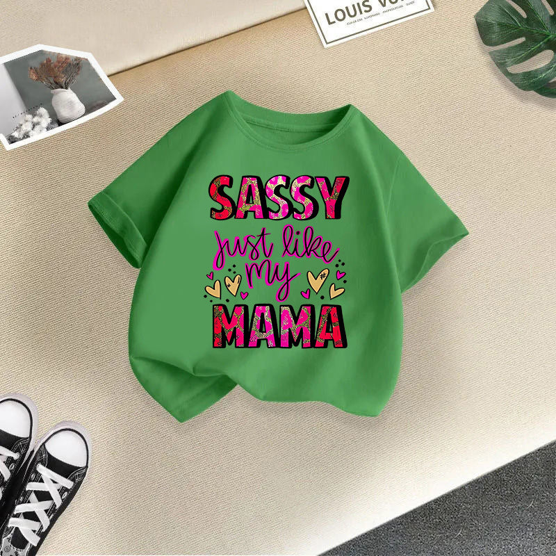 Girls' Round-Neck Print T-Shirt