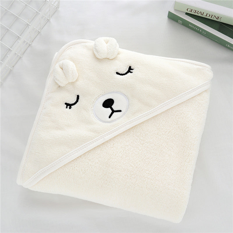 Baby Hooded Swaddle Bath Towel