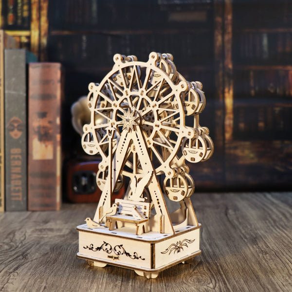 3D Wooden Ferris Wheel Music Box Kit