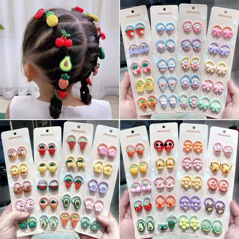 Toddler Cartoon Hair Ties