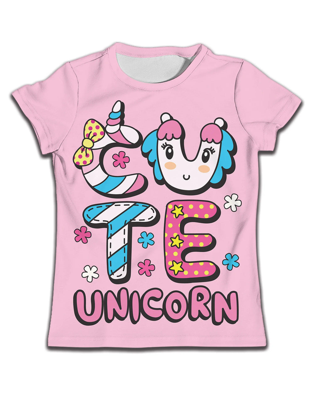 Boys' Cat-Print Casual Tee