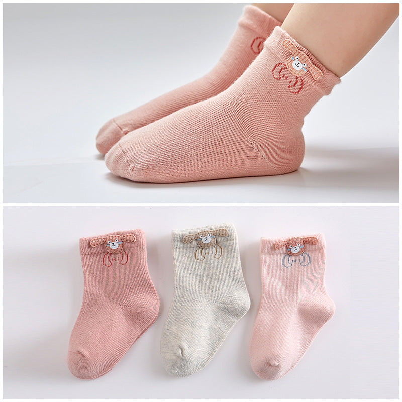 Baby Cartoon Boneless Cotton Socks