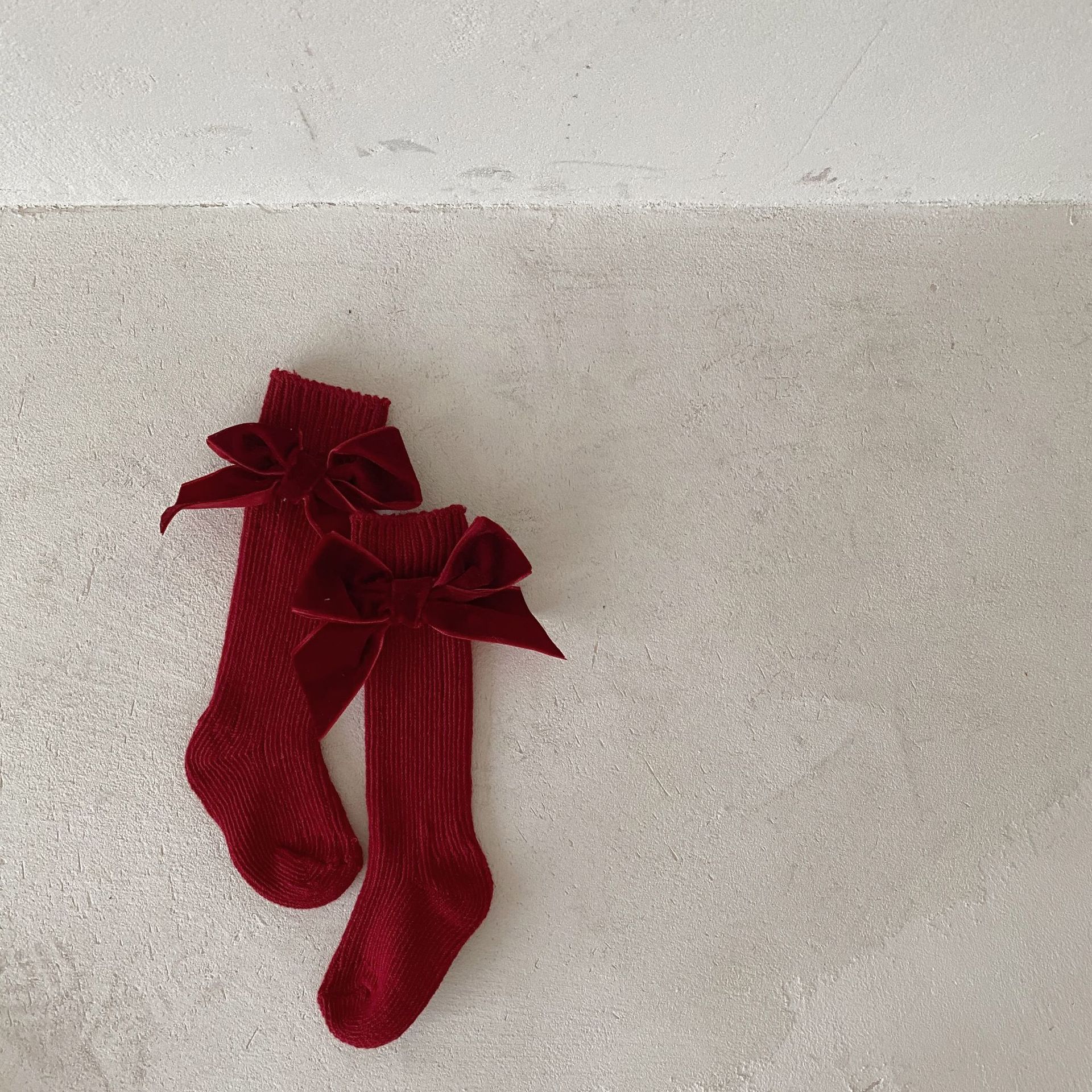 Baby Bow Knit Socks