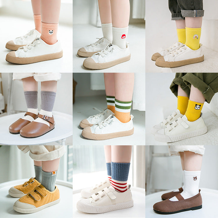 Baby Embroidered Animal Socks