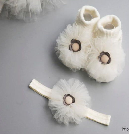 Baby Headband & Socks Set