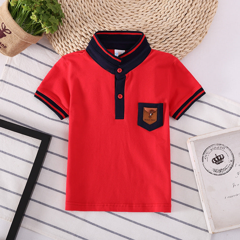 Boys' Solid-Color Cotton Tee
