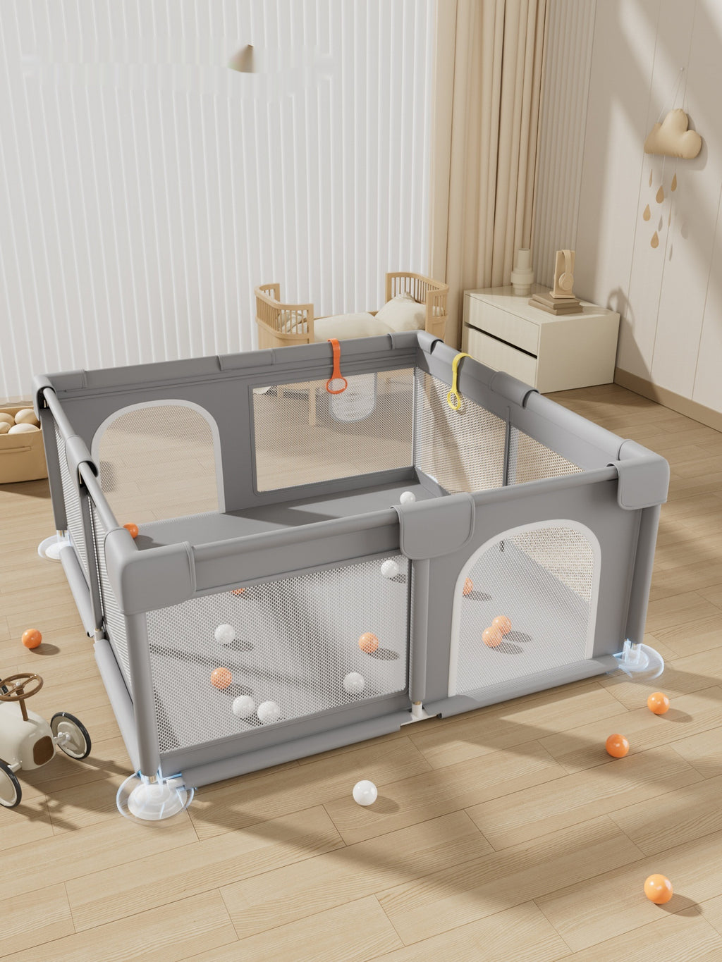 Baby Crawling Mat & Play Fence