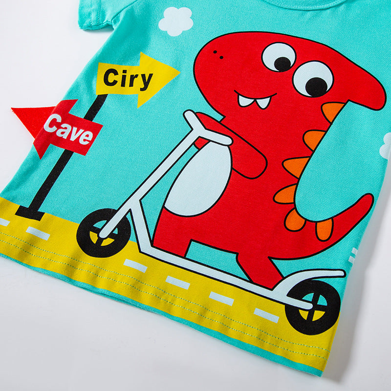 Baby Boys' Dinosaur Cotton Tee