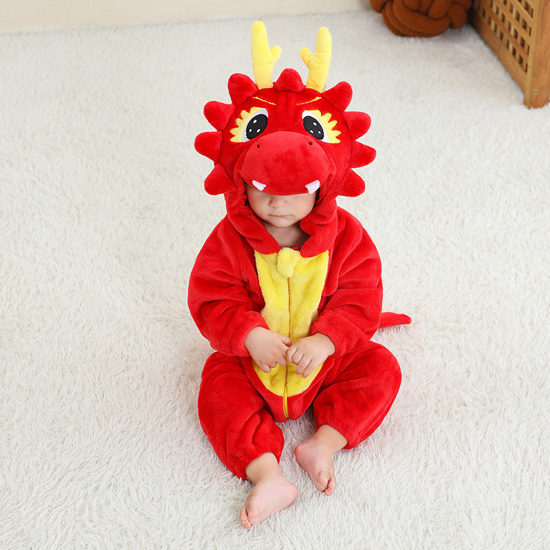 Kids' Flannel Animal Onesie