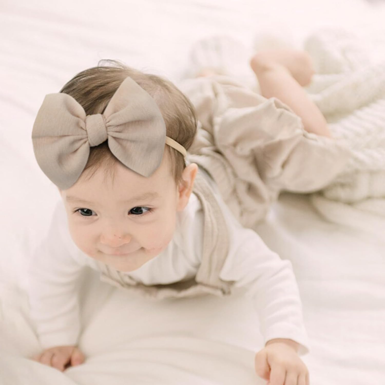 Baby Girl Nylon Bow Headbands