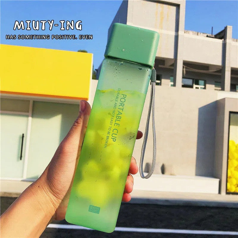 Square Leak-Proof Travel Water Bottle