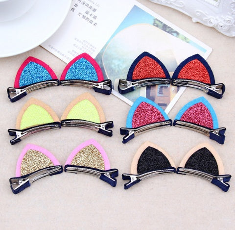 Girls' Cat-Ear Hair Clips