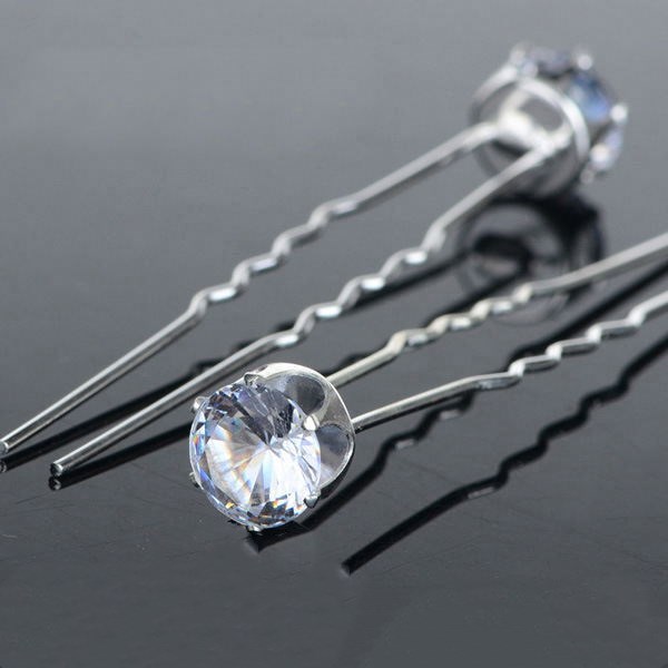 Floral Crystal Hair Clip