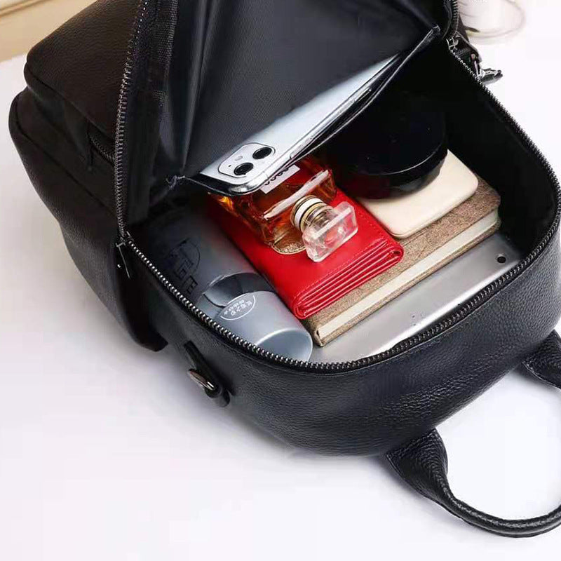 Women's Leather Fashion Backpack