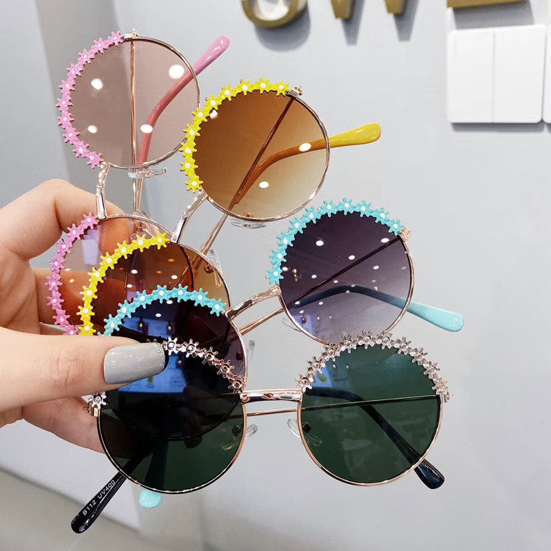 Kids' Flower Metal Sunglasses