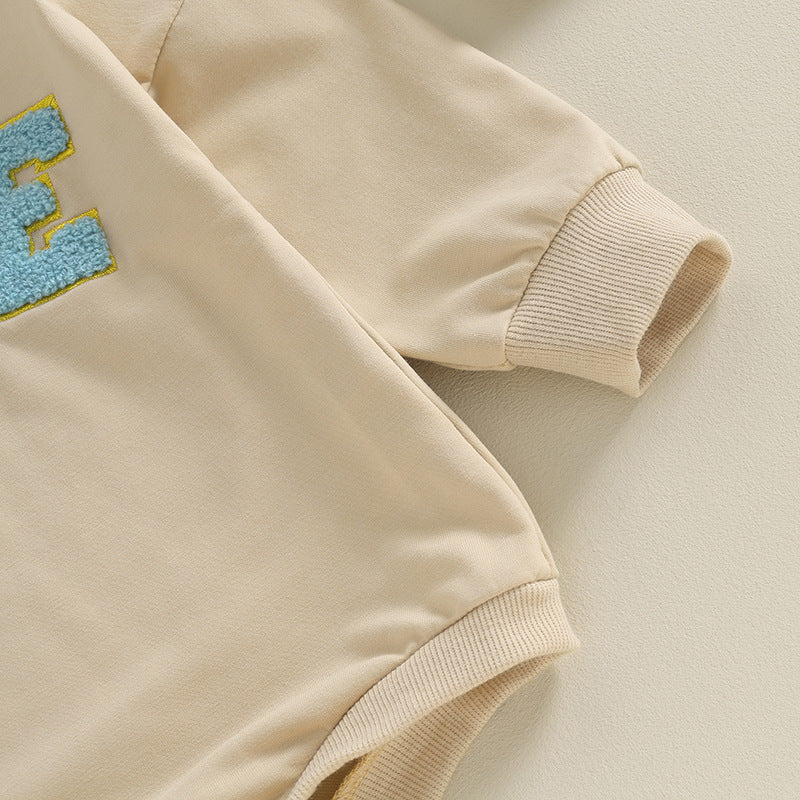Baby Embroidered Long-Sleeve Romper