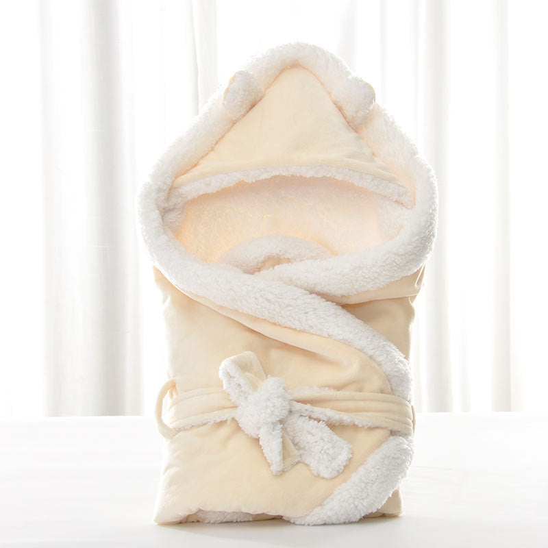Solid-Color Velvet Swaddle Blanket