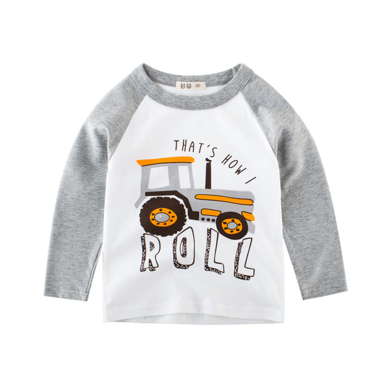 Kids' Car-Print Long-Sleeve Tee