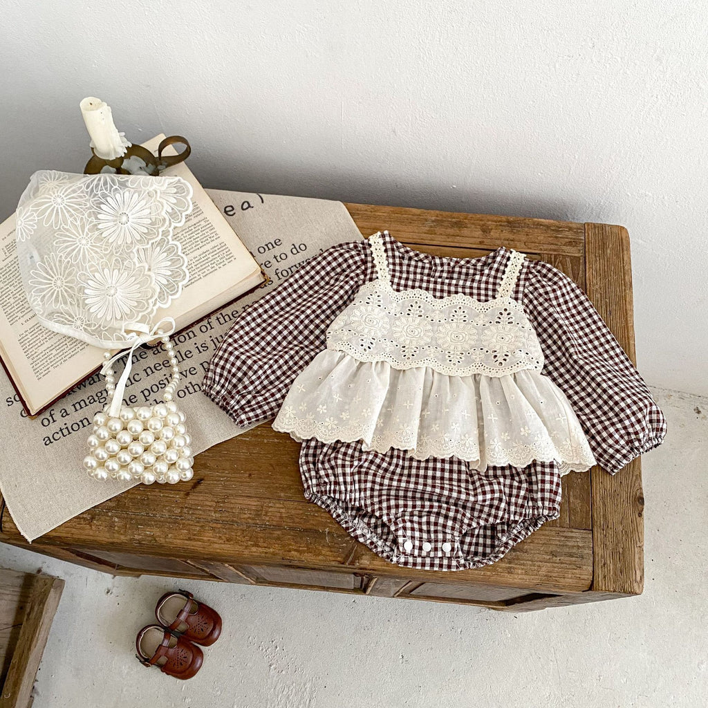 Baby Girl Lace Skirt Romper
