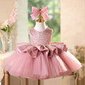 Girls' Pink Flower Girl Dress