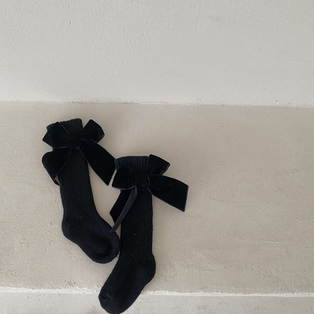 Baby Bow Knit Socks