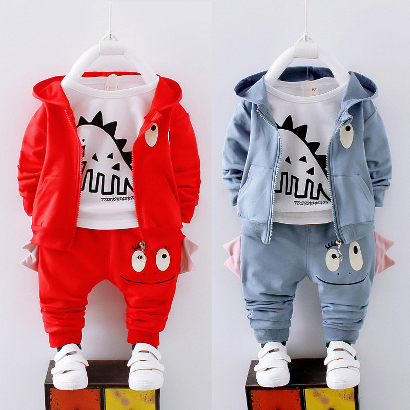 Boys' Cotton Long-Sleeve Sport Set