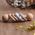 Beech Wood Baby Rattle Teether