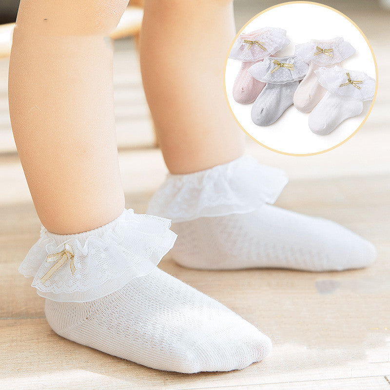Baby Girl Lace Mesh Socks