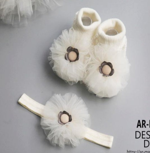 Baby Headband & Socks Set