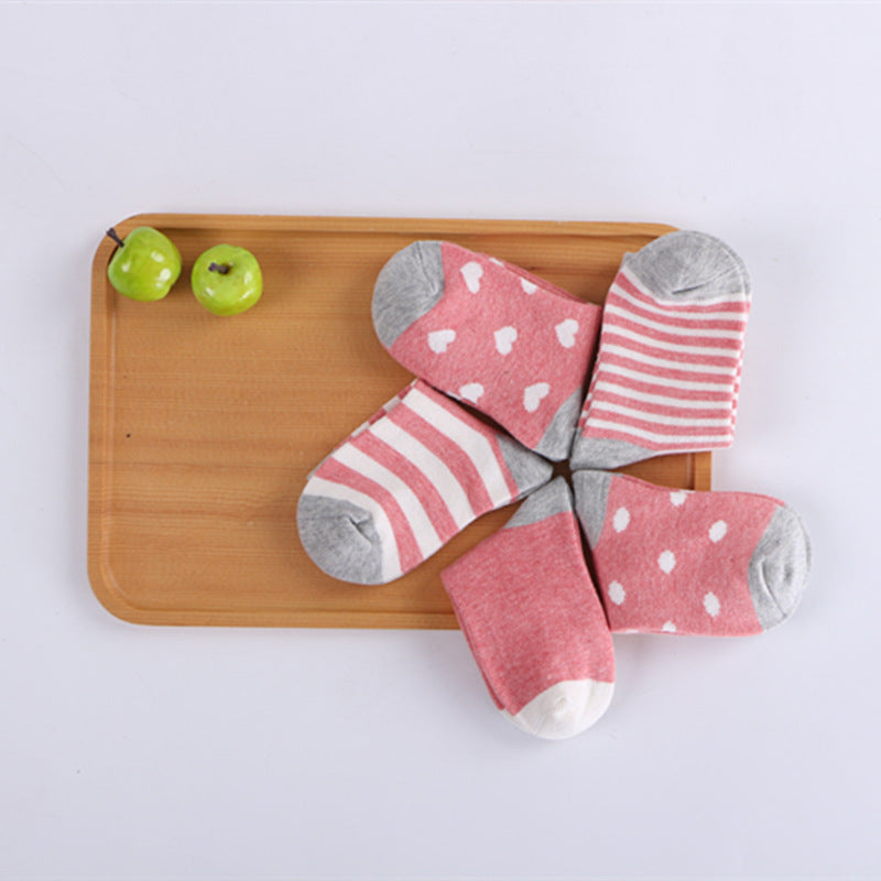 Baby Cartoon Combed-Cotton Socks