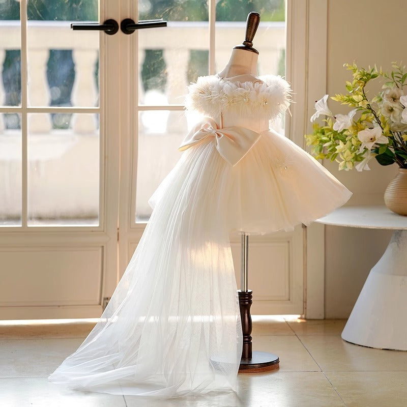 Girls' Champagne Flower Girl Dress