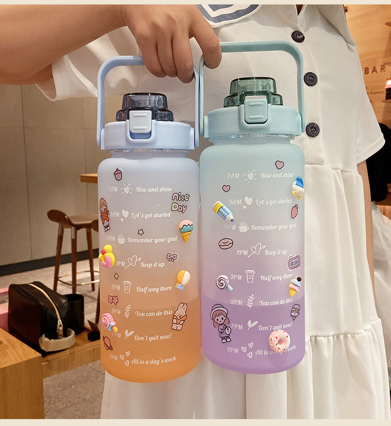 2-Liter Motivational Water Bottle