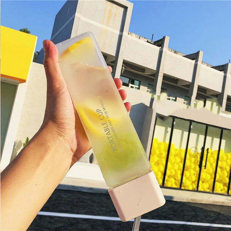 Square Leak-Proof Travel Water Bottle