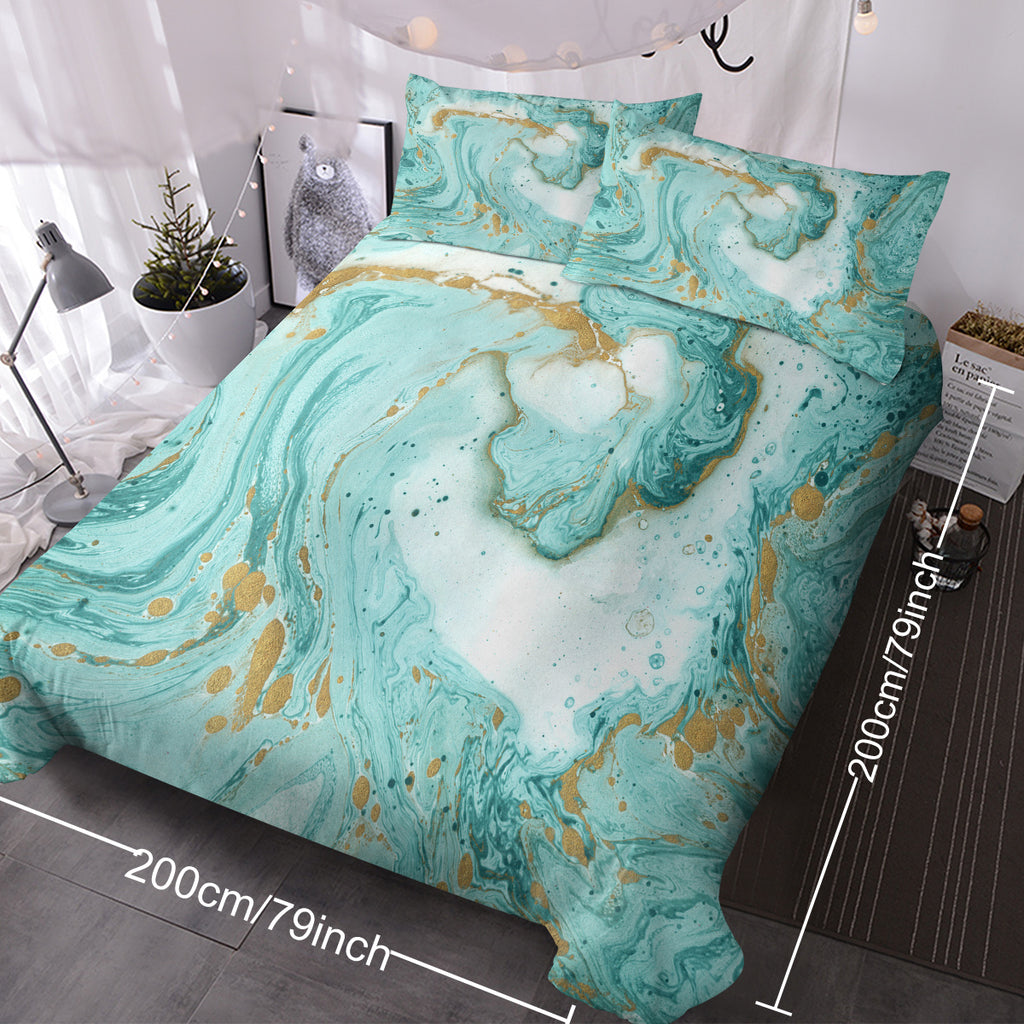 Marble Glitter Duvet Set