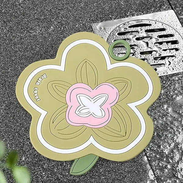 2PCS Flower Shaped Silicone Bathtub Drain Cover, Flat Drain Plug For Kitchen, Bathtub And Laundry, Toddler Bath Essentials, Kids Bathtub Accessories Bathroom Accessories