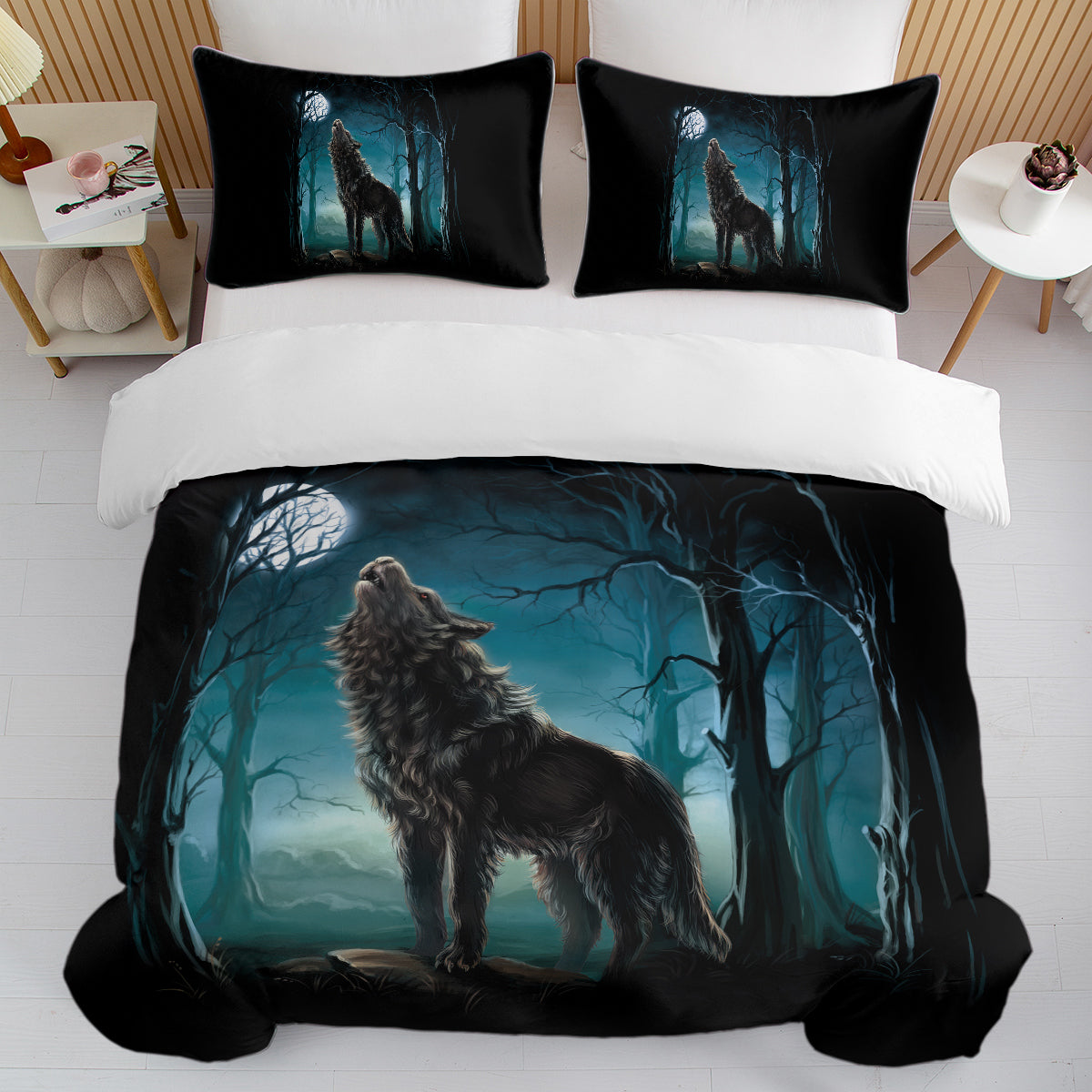 Moon Wolf Duvet Set (3-Piece)