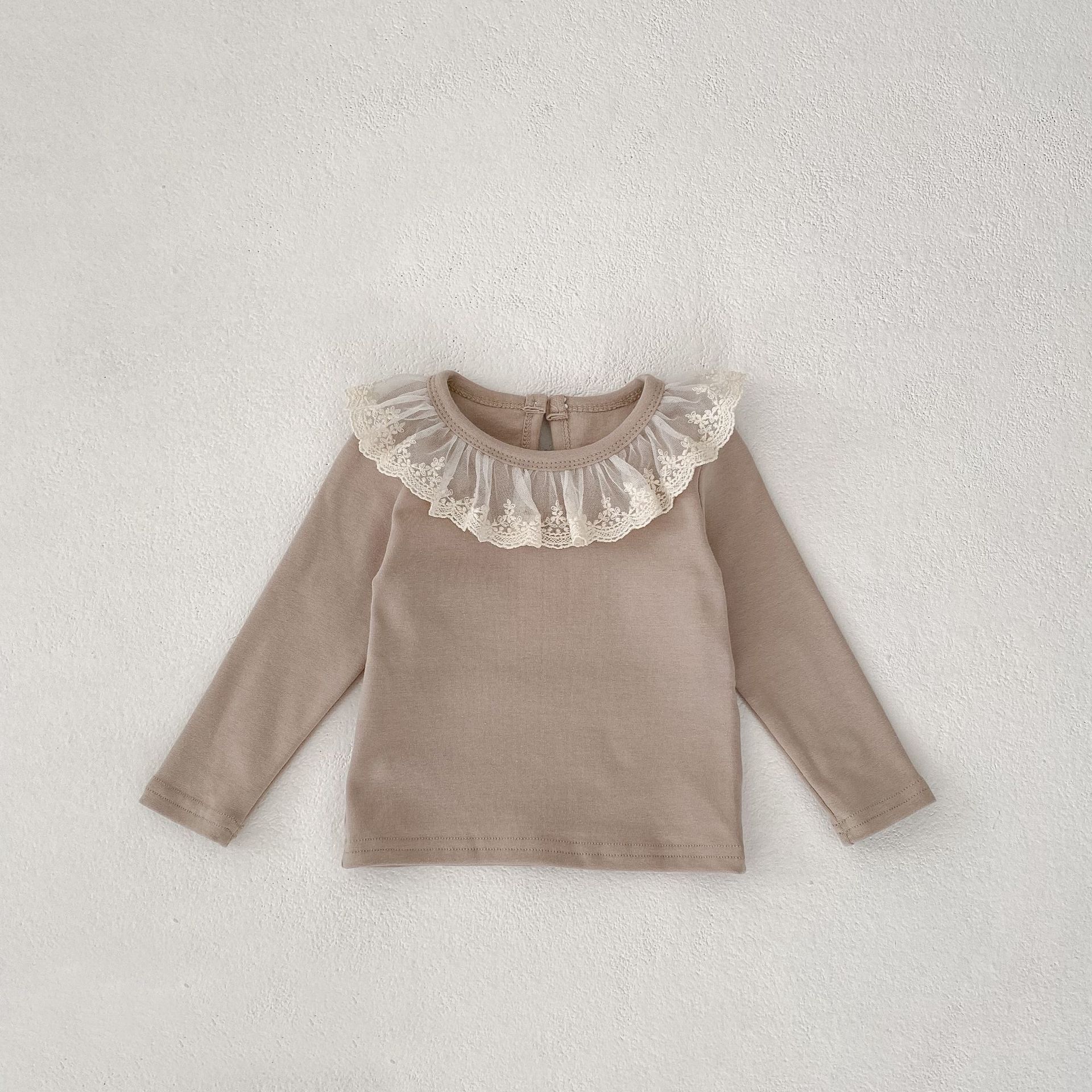 Girls' Lace All-Match Base Top
