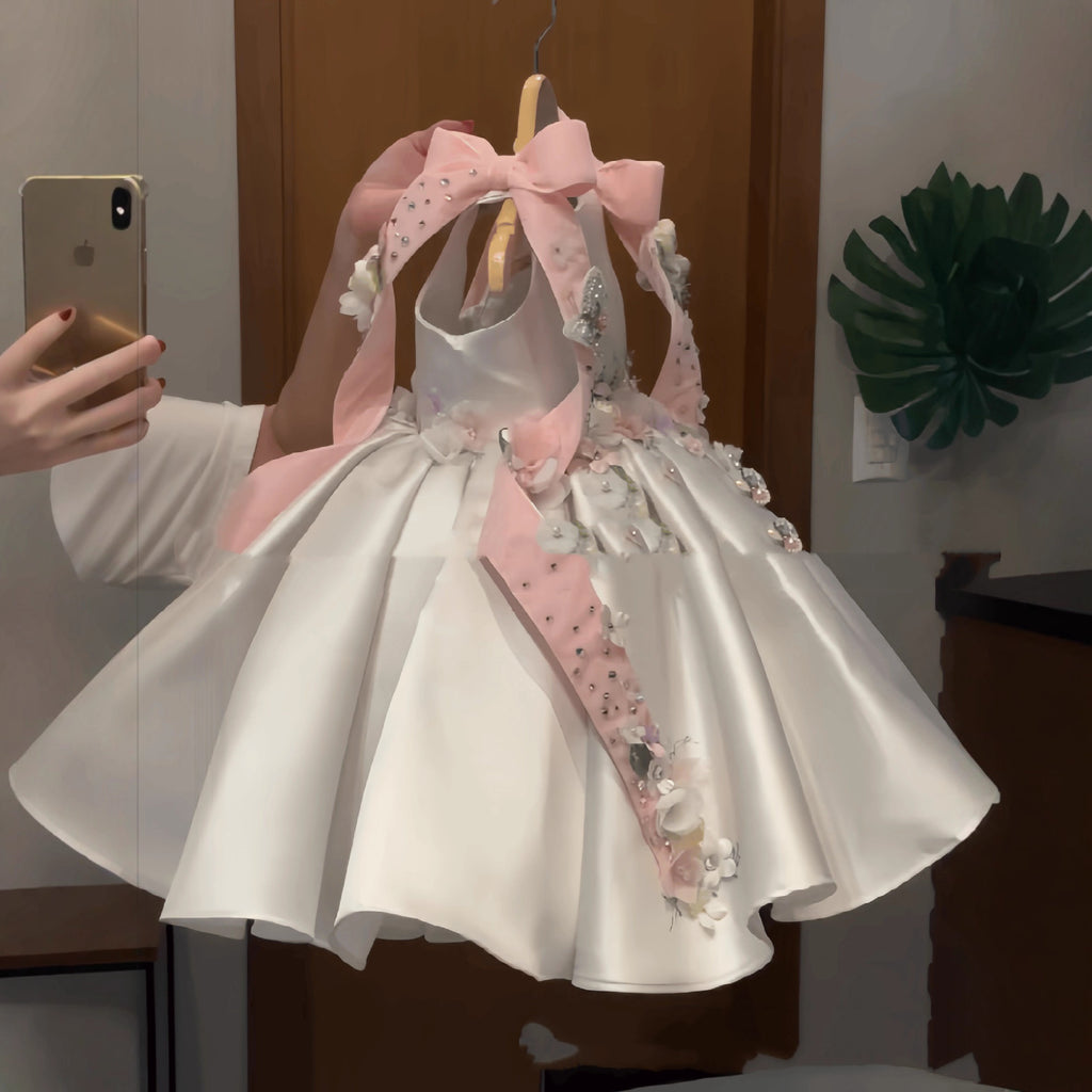 Girls' Puffy Princess Flower Girl Dress