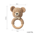 Knitted Animal Soothing Rattle